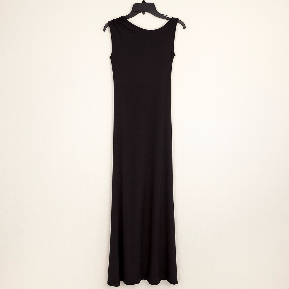 Marcella NYC Laurel Gown Dress Black European Jersey High Stretch Small - Picture 8 of 15